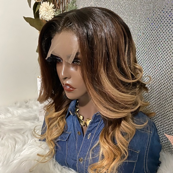 🔥New 26” Sexy Akiriya 4X5 Closure Ombré 💯Brazilian Human Hair Closure Wig🔥 - Picture 11 of 14